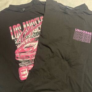 ROMWE/Shein Black T-Shirt Set